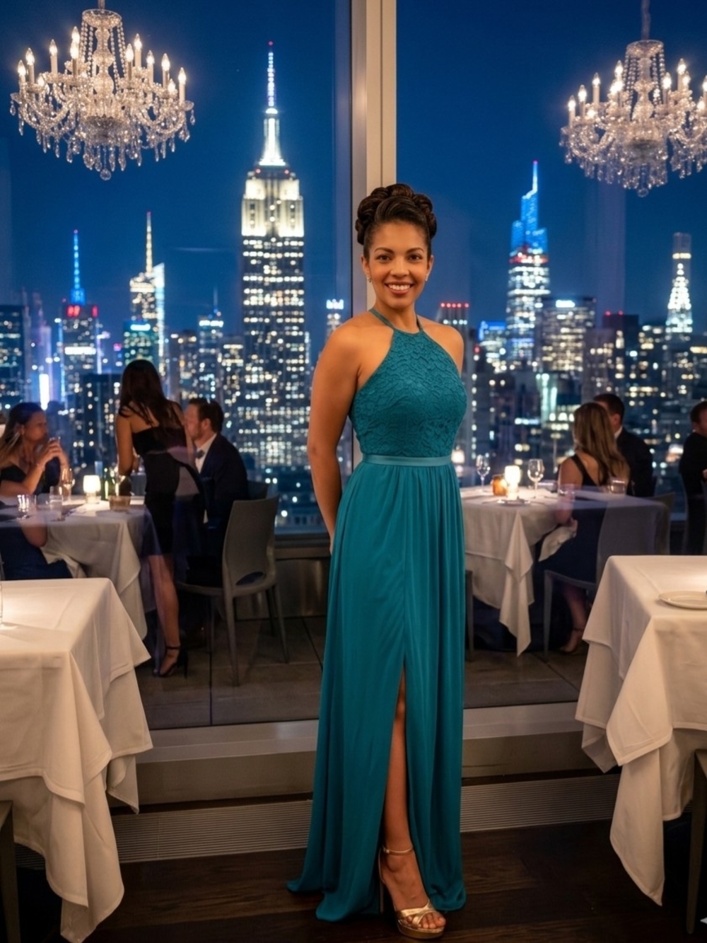 Dresses David 's Bridal-Women Party Wedding Oasis Color